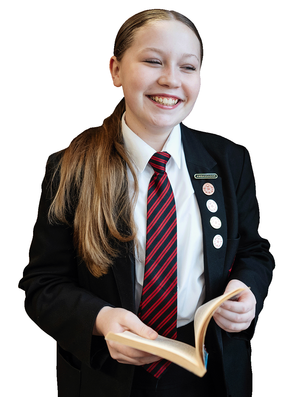 Individual student image representing core values of Respect, Excellence and Kindness
