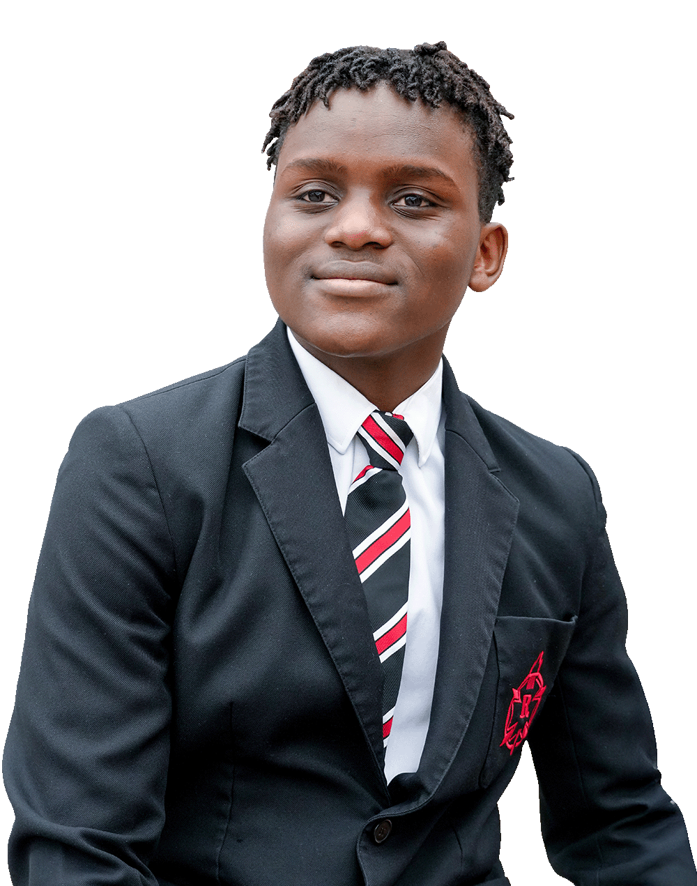 Individual student image representing core values of Respect, Excellence and Kindness